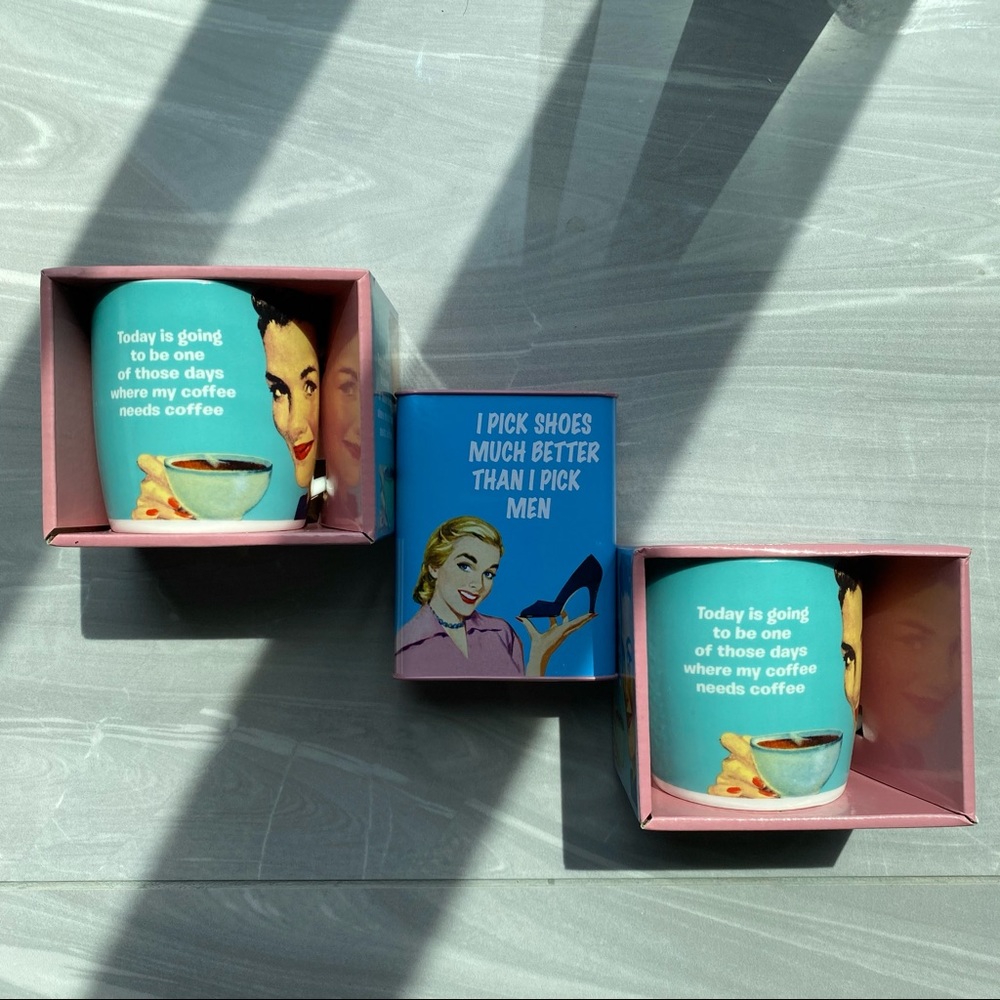NWT Retro Humor Mug & Coin Bank Bundle